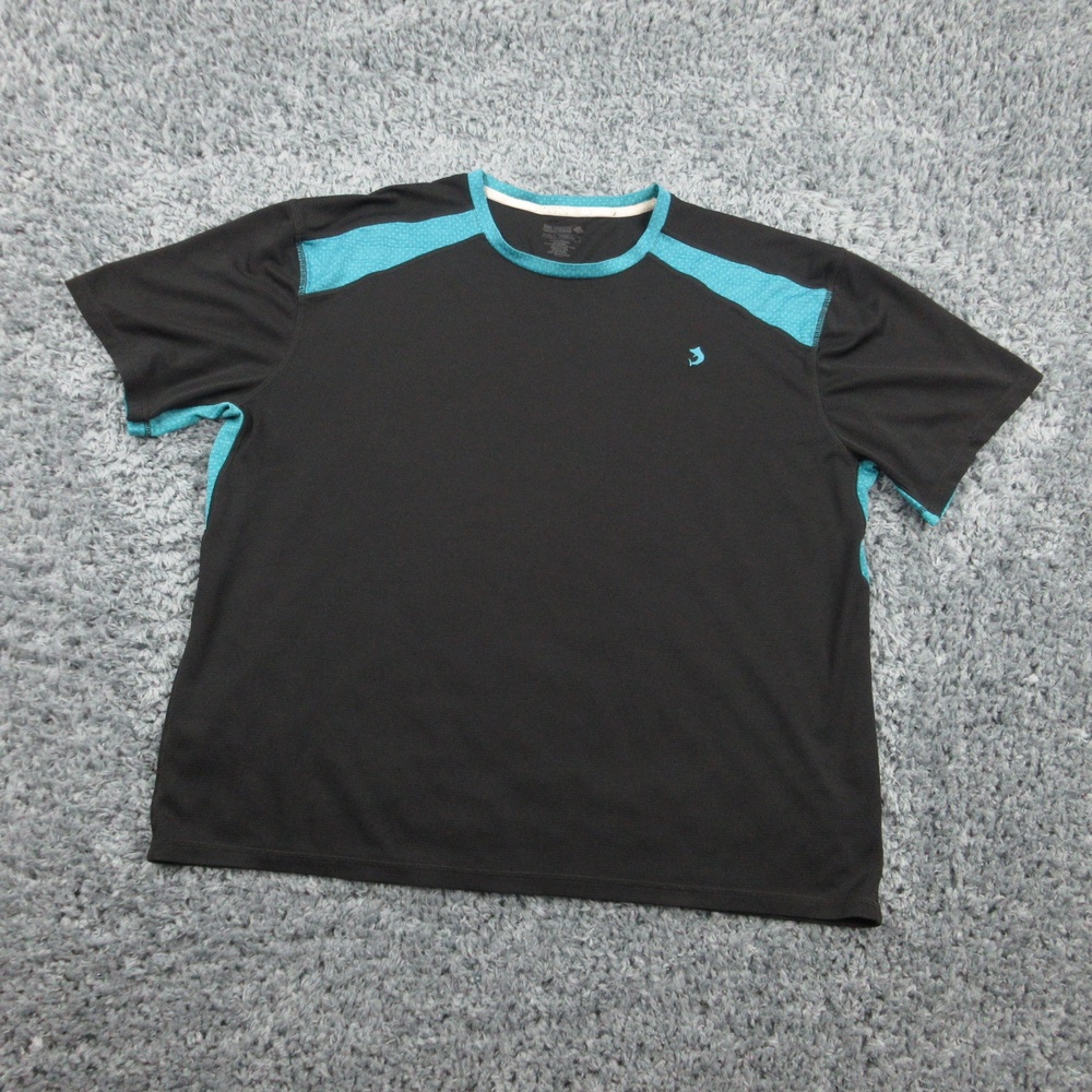 Reel Legends Shirt Mens 2XL Black Blue Freeline Outdoor Fishing Performance Tee